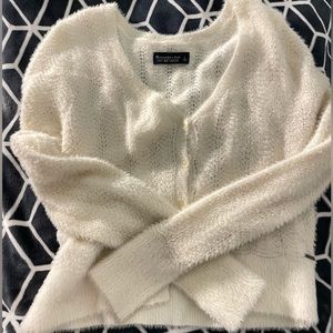 Abercrombie White Cardigan.